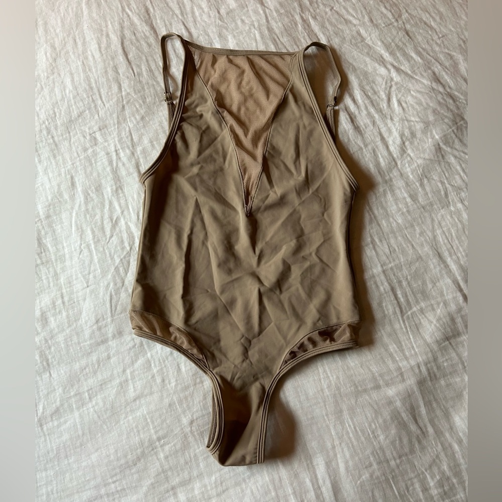 NWT Les Coquines Nude Lingerie Bodysuit